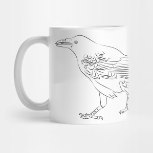 Crow lineart Mug